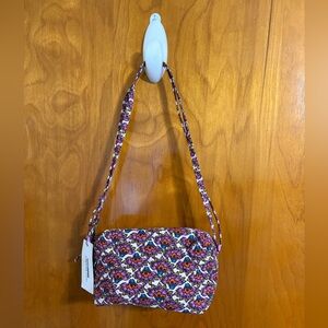 NWT Vera Bradley Camera Bag  Scaevola Fan Small Crossbody